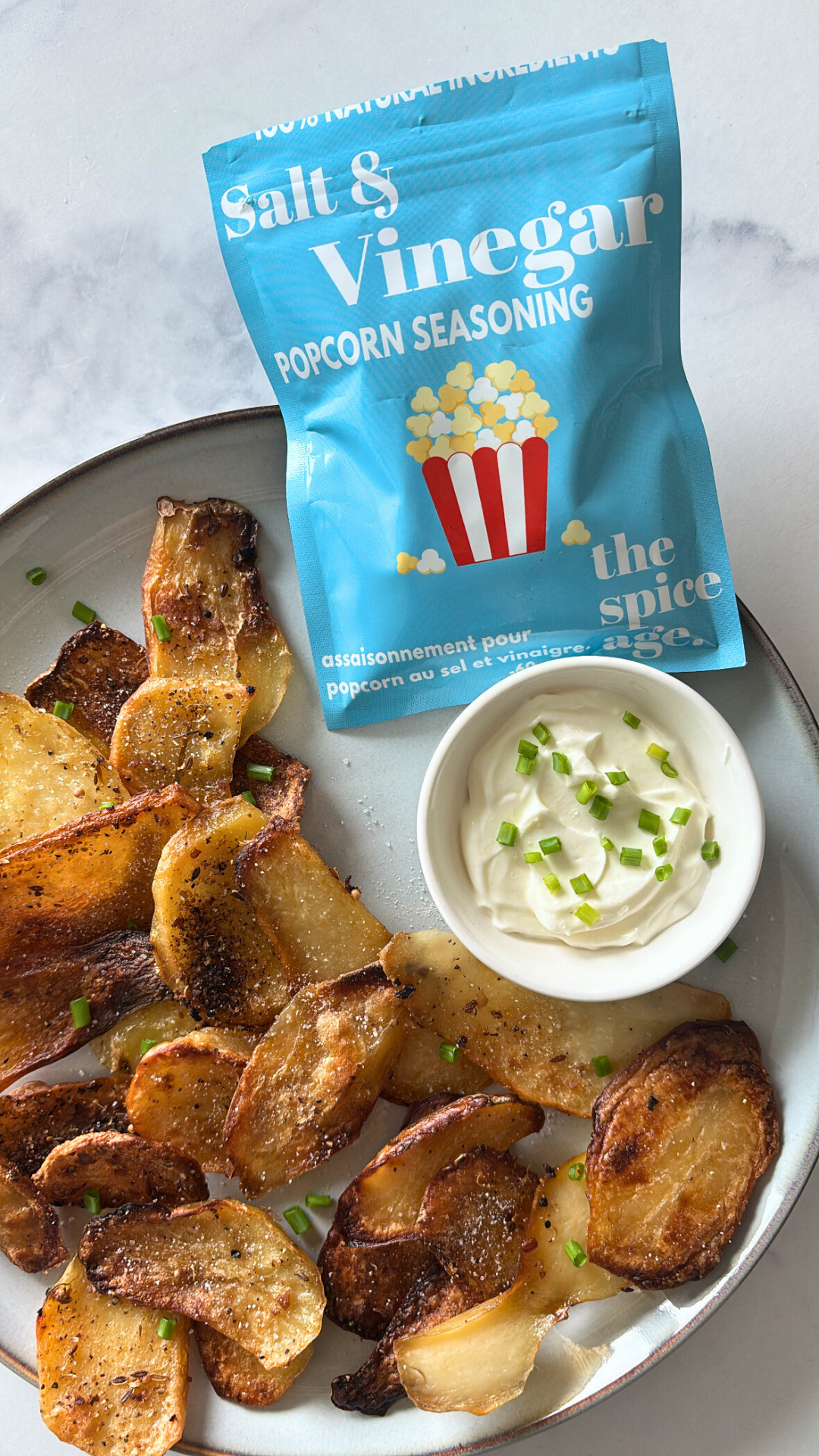 Creamy Salt & Vinegar Dip for Homemade Potato Chips