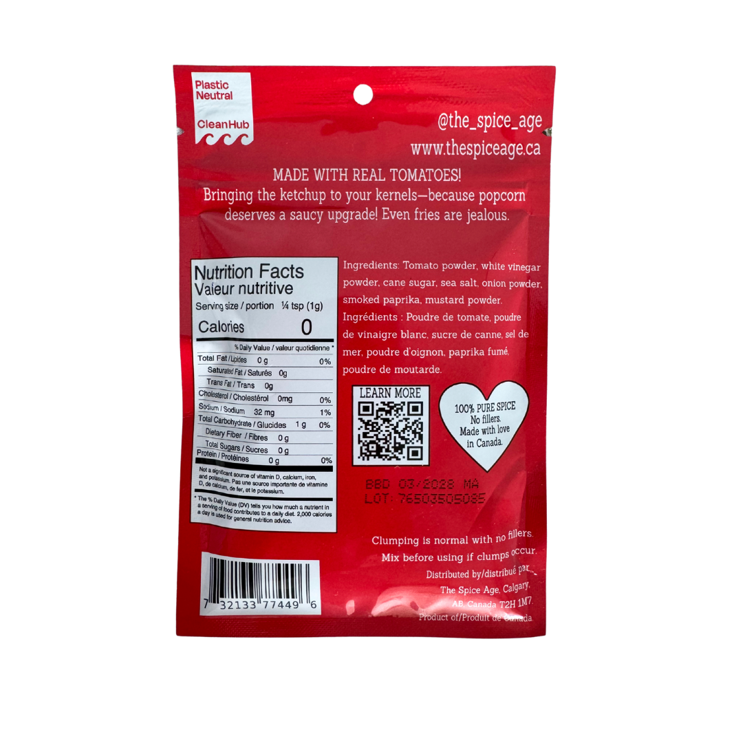 Ketchup Popcorn Topper